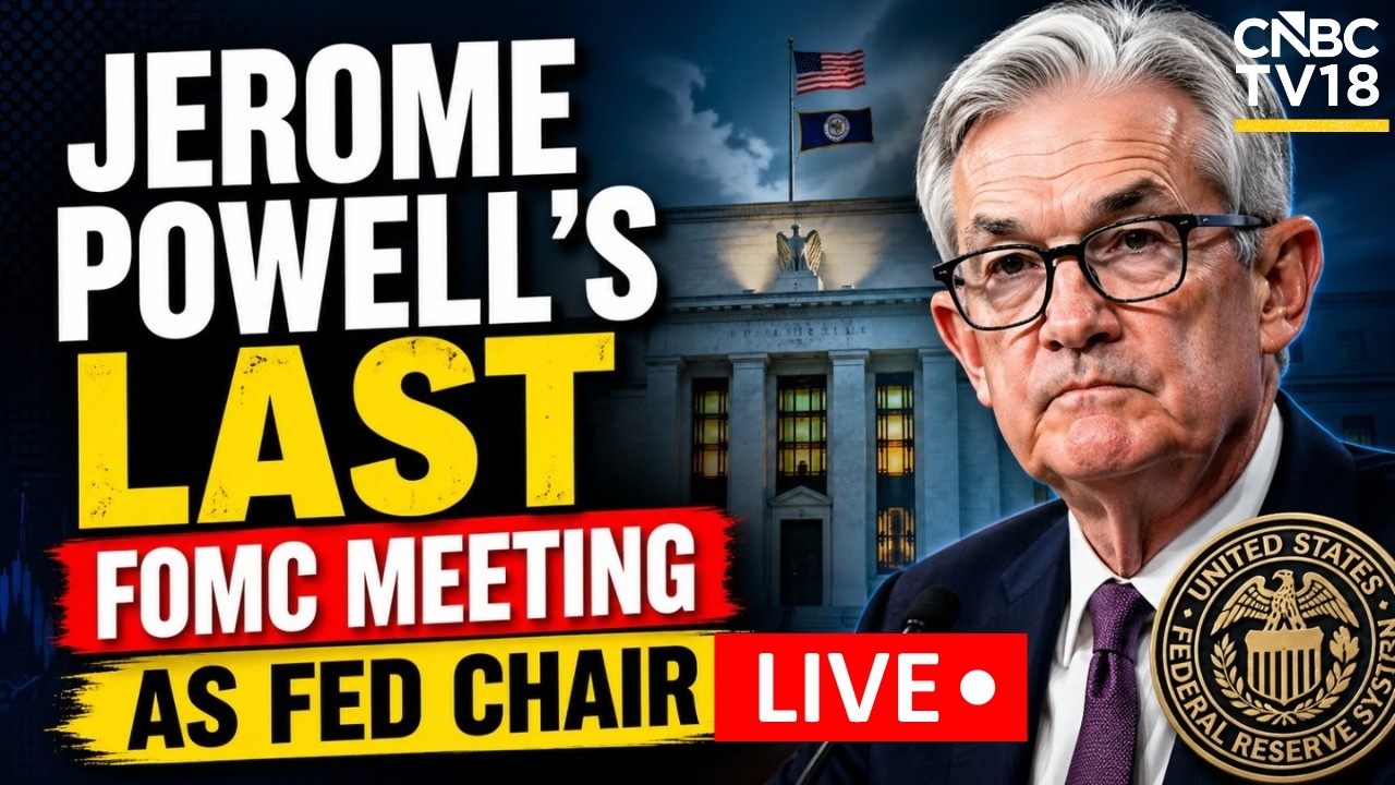 LIVE: Jerome Powell's Last FOMC Meeting As Fed Chair | Fed Reserve Faces Inflation, War Risk | N18G
