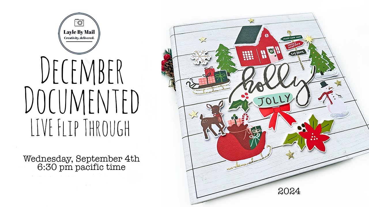 2024 December Documented Mini Book Project Kit - Flip Through Video