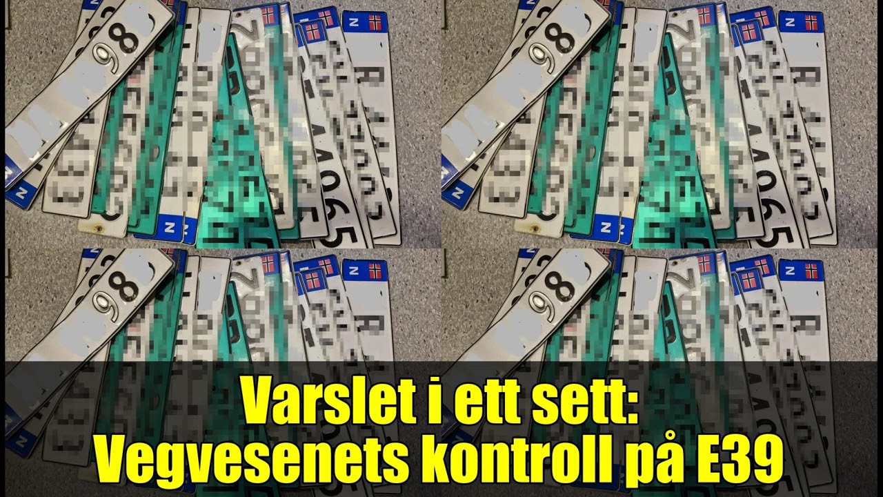 Varslet i ett sett: Vegvesenets kontroll p&aring; E39