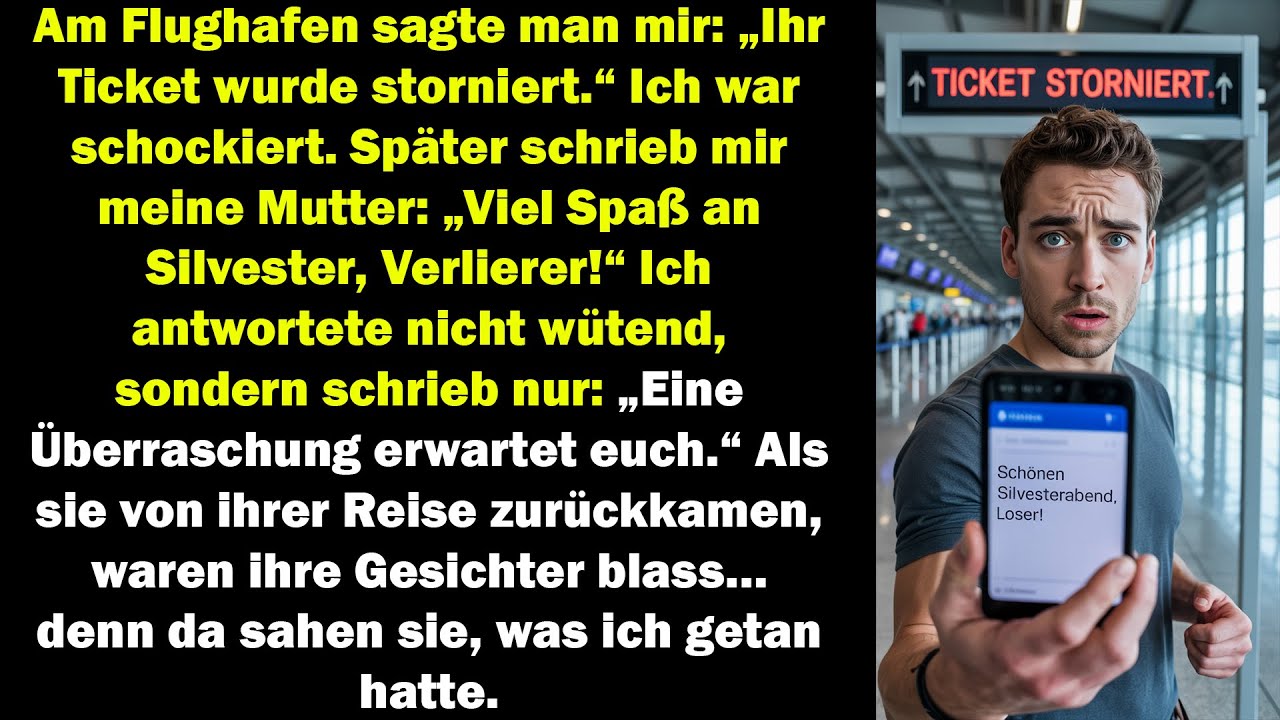Meine Mutter Stornierte Mein Ticket Und Nannte Mich Verlierer – Doch Meine Rache War Bereits Geplant