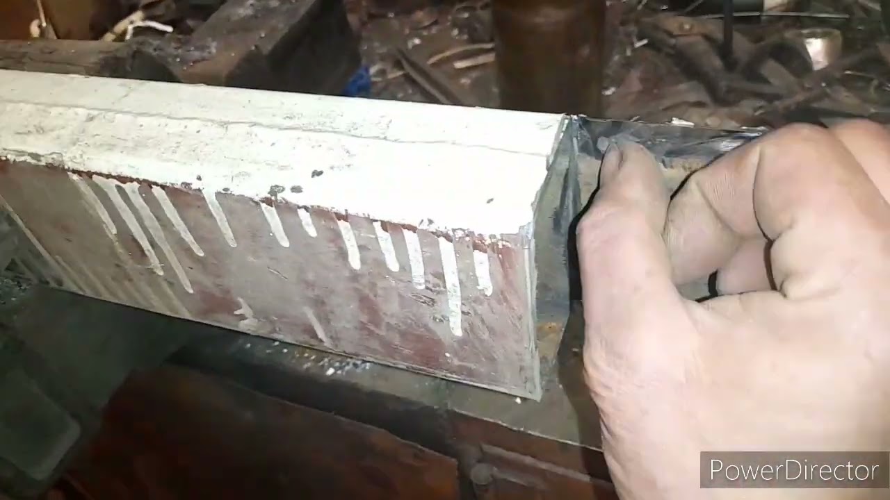 #сварка расширительный бачок из батареи.