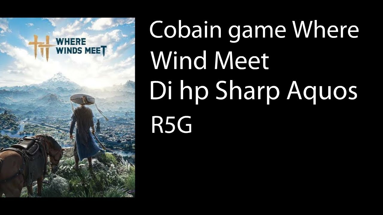 Cobain game Where Winds Meet versi mobile/android di hp sharp aquos r5g