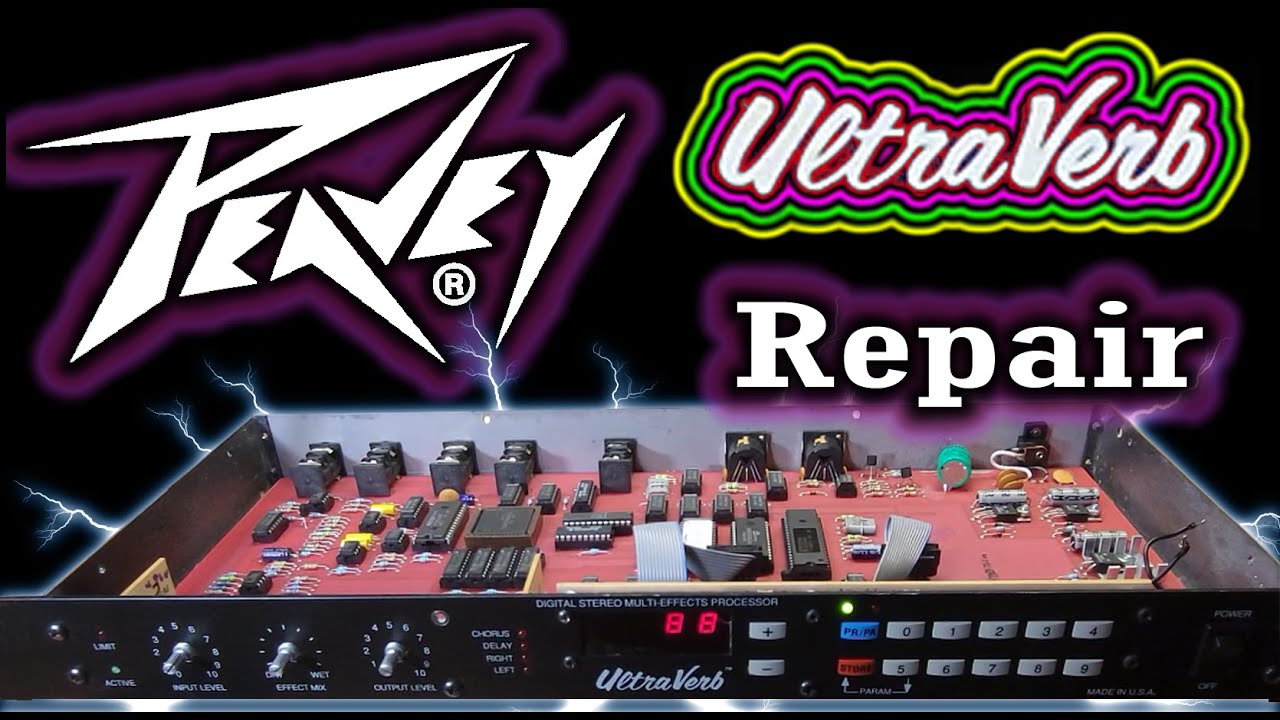This Peavey UltraVerb is broken.  Let's repair it.
