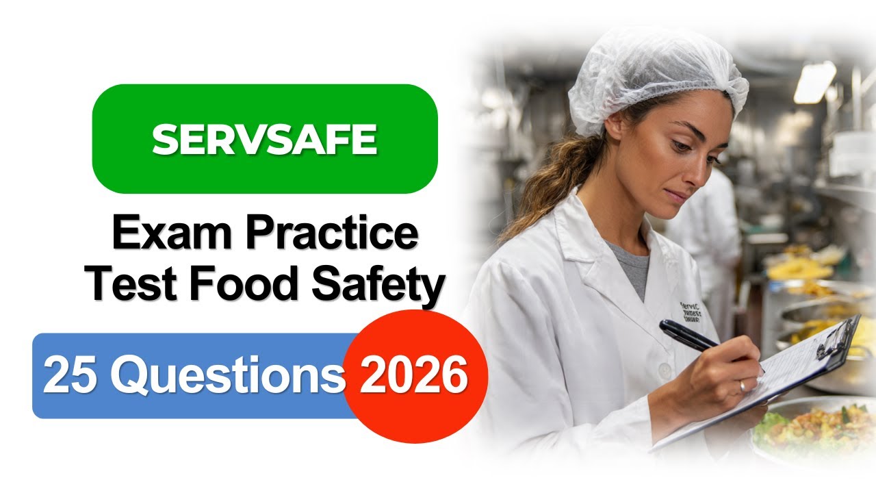 Практический тест к экзамену ServSafe 2026 | Обновленная версия по безопасности пищевых продуктов...