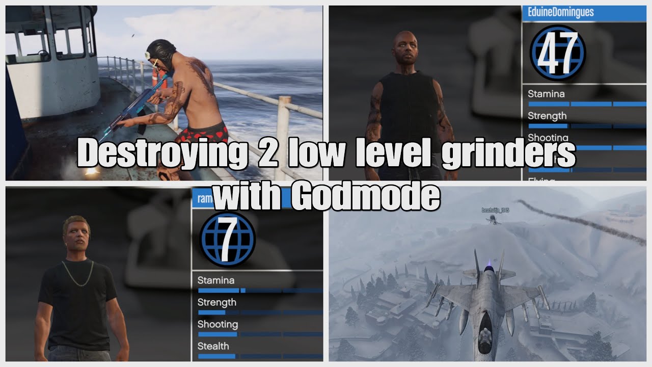 Destroying 2 Low Level Grinders With Godmode | GTA Online Griefing | The Professional Griefer |