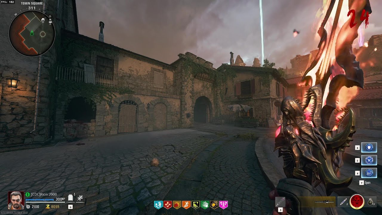 Black Ops 6 Zombies: Fire Sword Gameplay (No Commentary)