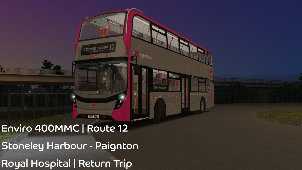 OMSI 2 | Enviro 400MMC | Stoneley Harbour - Paignton Royal Hospital | Route 12 | Return Trip