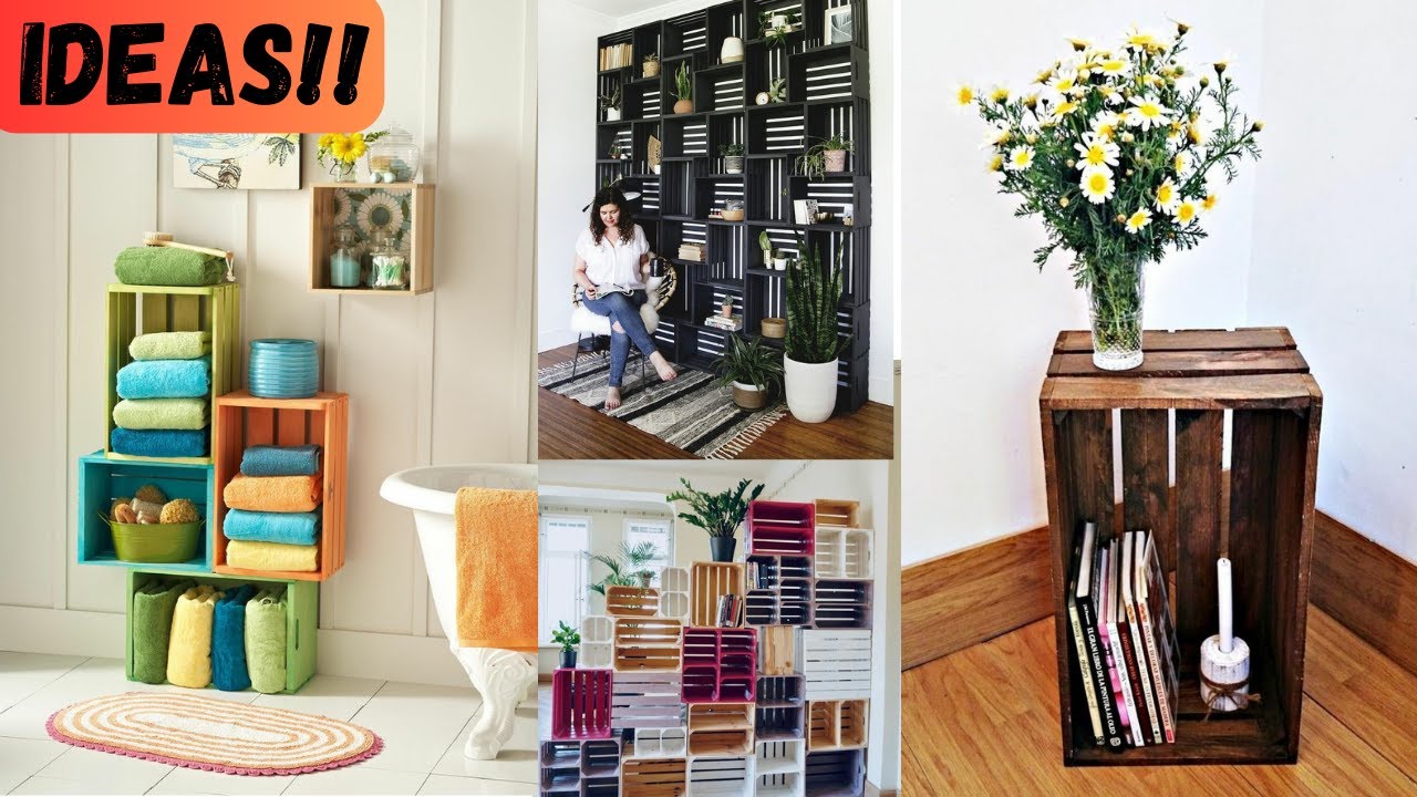 Wooden Wonders: Transforming Fruit Crates into Home Treasures!