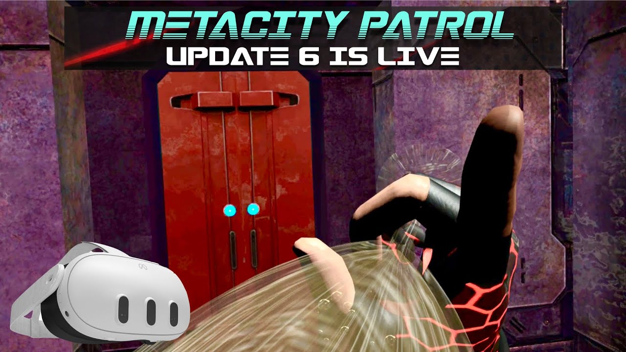METACITY PATROL. What's behind the red door on the Zeppelin? META QUEST 3. VR
