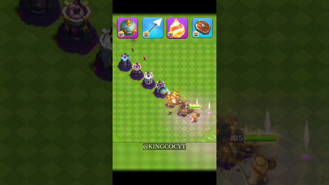 EVERY LEVEL WIZARD TOWER VS MAX EQUIPMENTS 🔥🤯 | Clash of Clans #shorts #coc #clashofclans