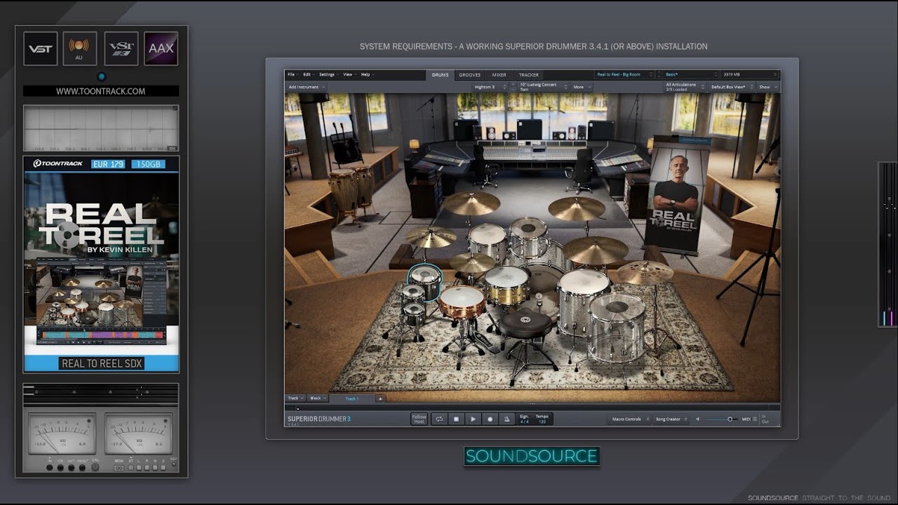 REAL TO REEL SDX Superior Drummer 3 Expansion - Toontrack