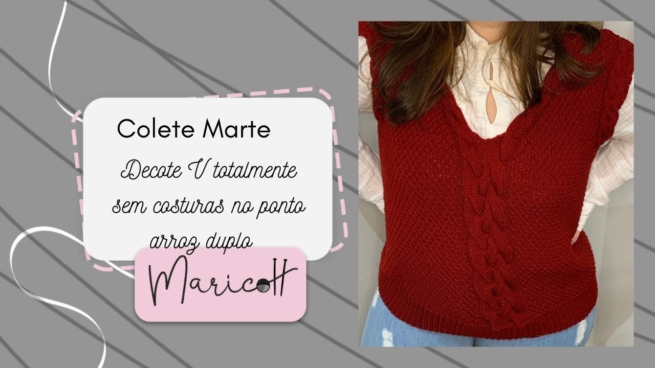 Colete Marte | colete de tricô totalmente sem costuras