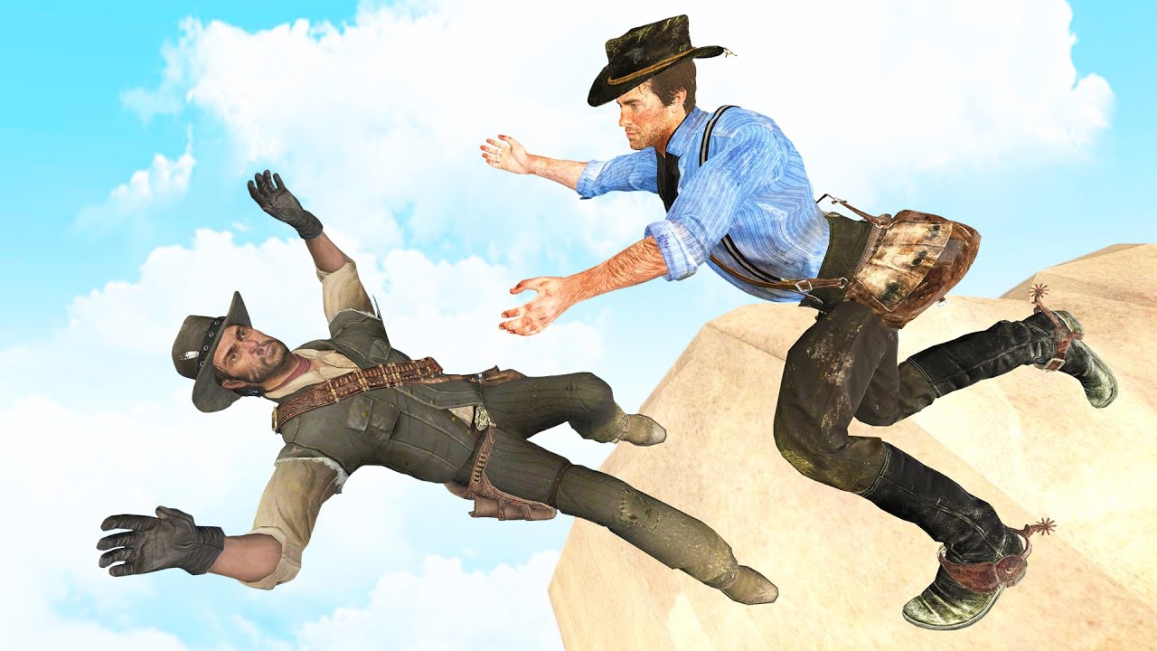 Red Dead Redemption: Рэгдолл Прыжки и Падения [GMOD | Fedhoria] - Серия 75
