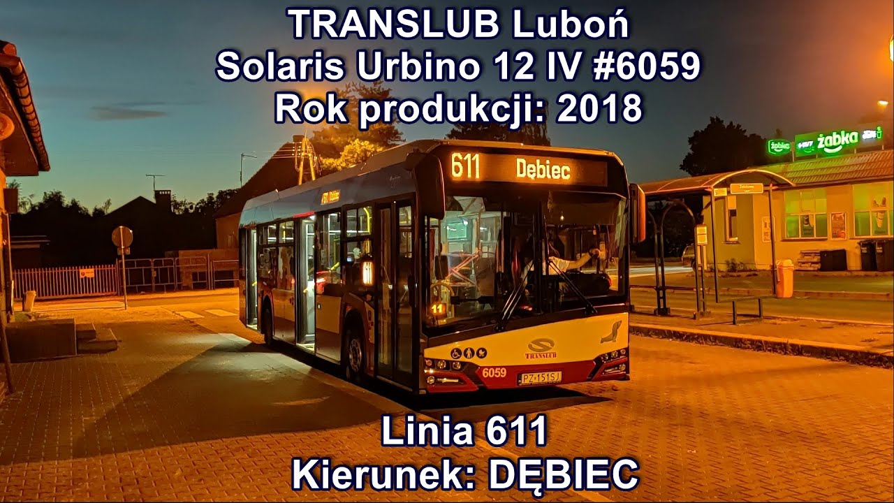 Translub Luboń - Solaris Urbino 12 IV #6059, Linia 611