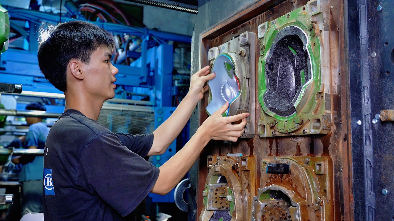 Shaping Safety: Bicycle Helmet Mass Production Process in China.
