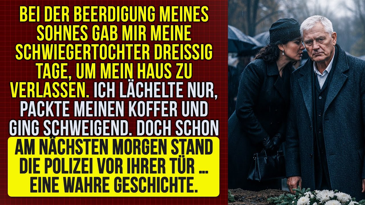 Bei der Beerdigung wollte die Schwiegertochter mich loswerden. Am Morgen änderte sich alles.