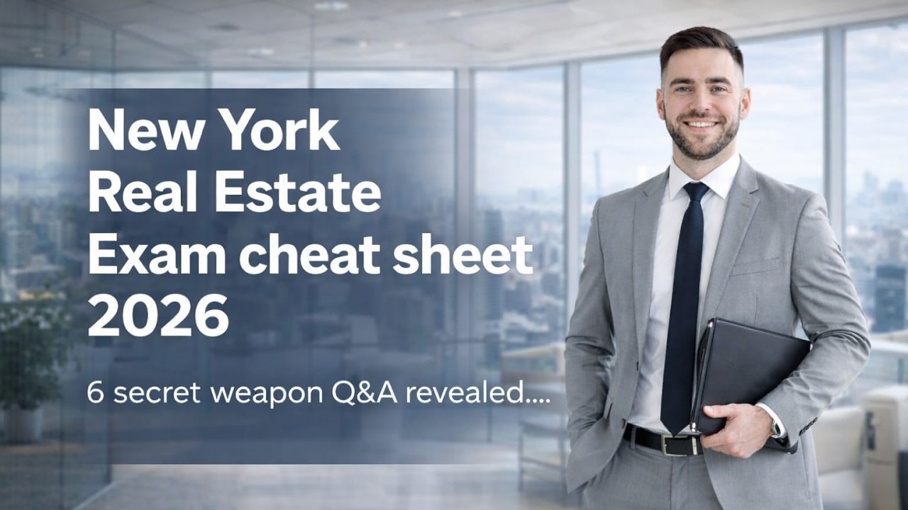 Secret Weapon 2026: New York Real Estate Exam Cheat Sheet – Detailed Explanations & Pass Hacks
