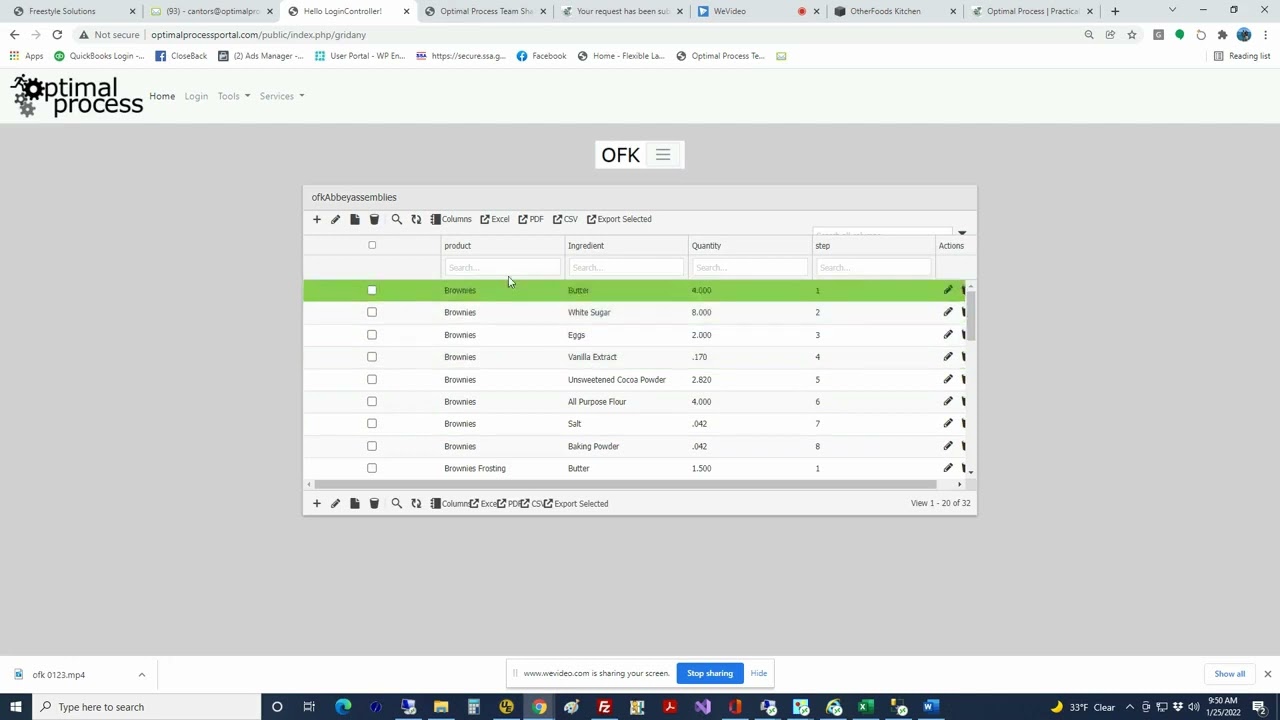 OtherFoods Kitchen Food Production Software
