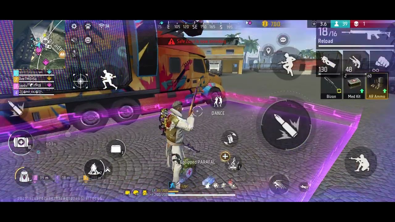 Only 4 kill to booyah!!! Br ranked squad vs Squad Free fire gameplay #freefire #brranked 