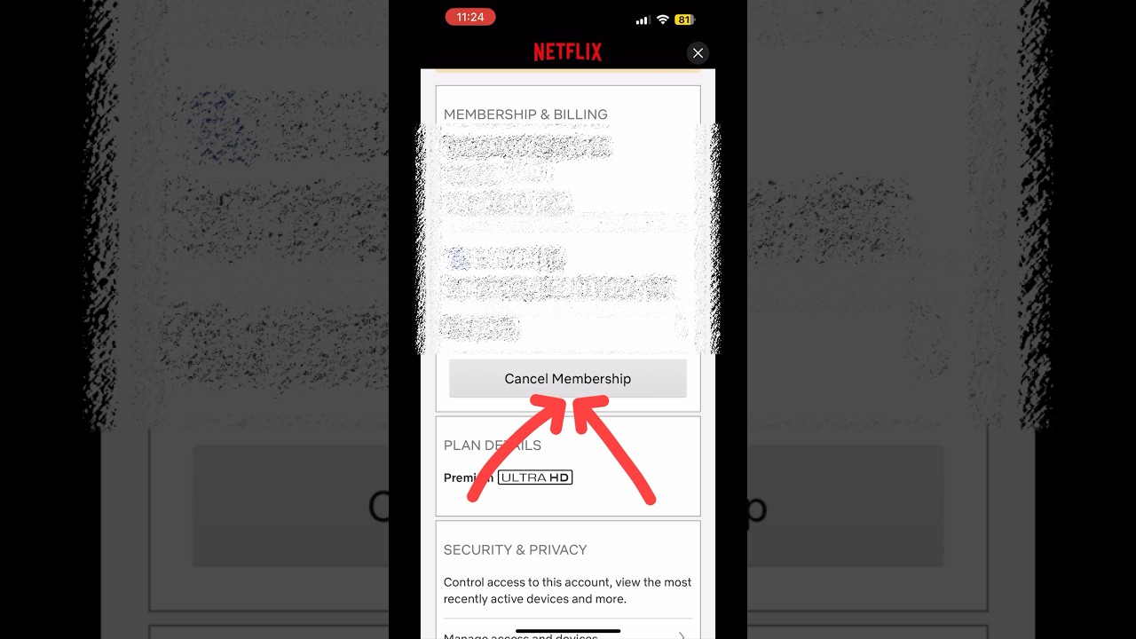 How to Cancel Membership Of Netflix In iPhone? #gk #youtubeshorts #shorts #tech #netflix