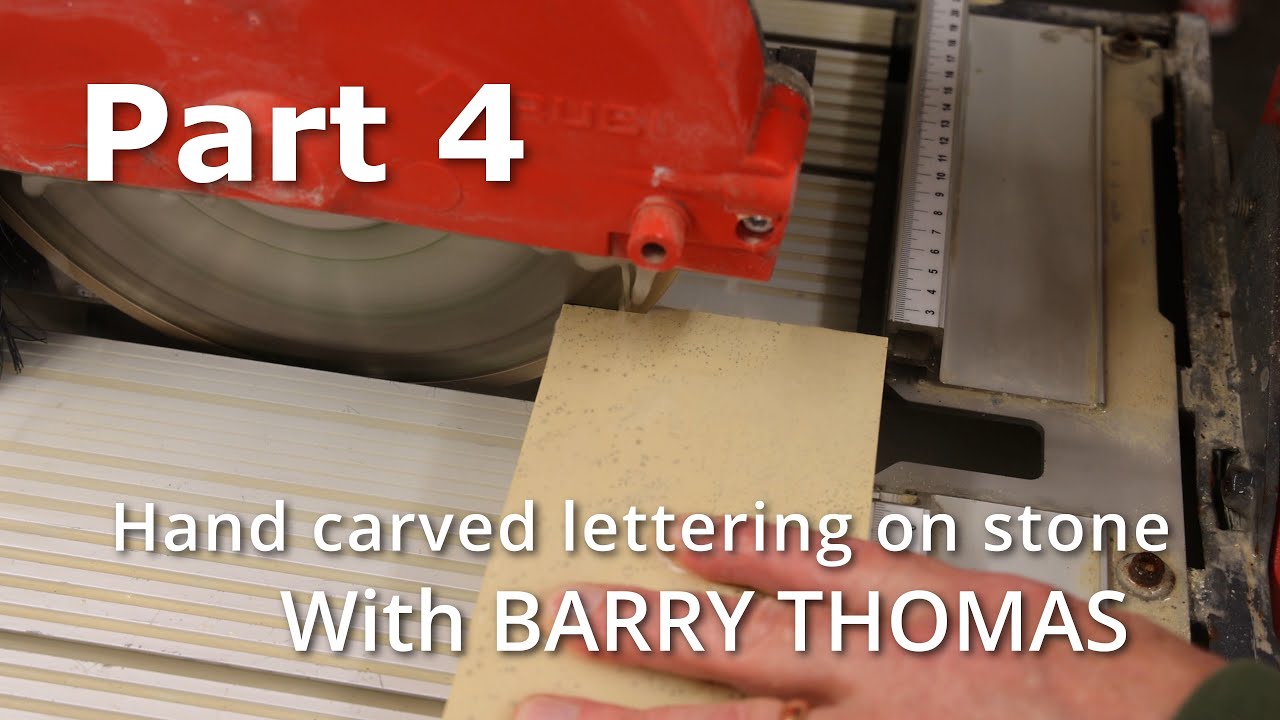 Pt 4: Tools and deep chopping lettering on stone