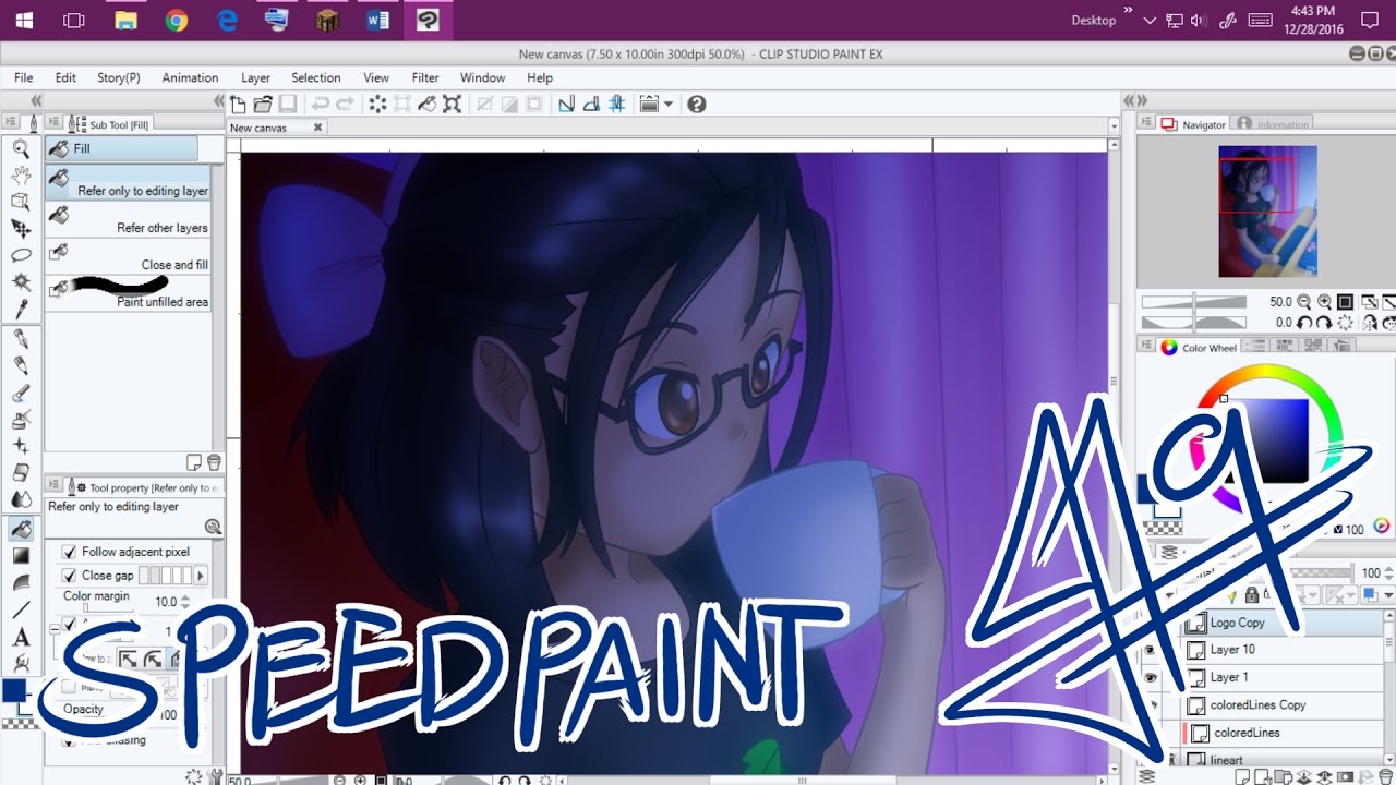 SpeedPaint: Drinking Mah Choccy Milk