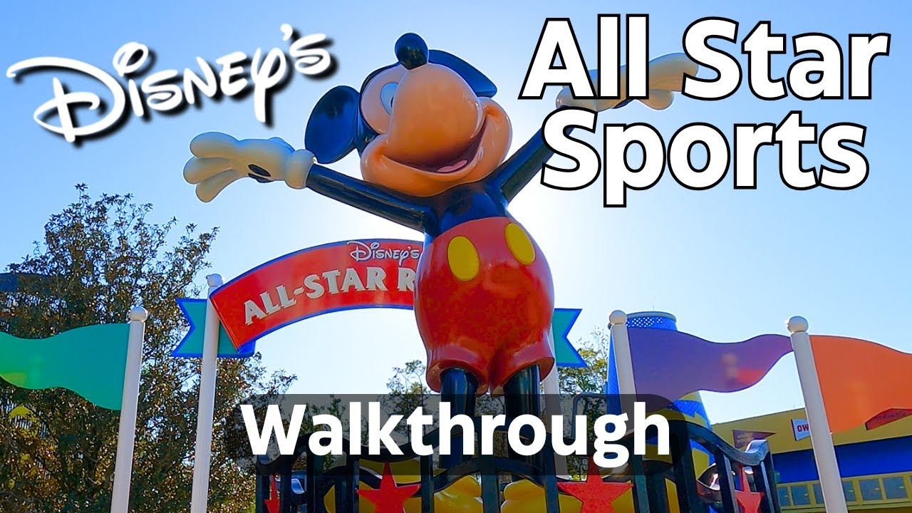 Relaxing Walkthrough of Disney’s All-Star Sports Resort | Resort Tour with Background Music [2025]