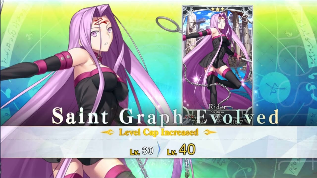 Fate/Grand Order - Medusa ascension 1-70Lv