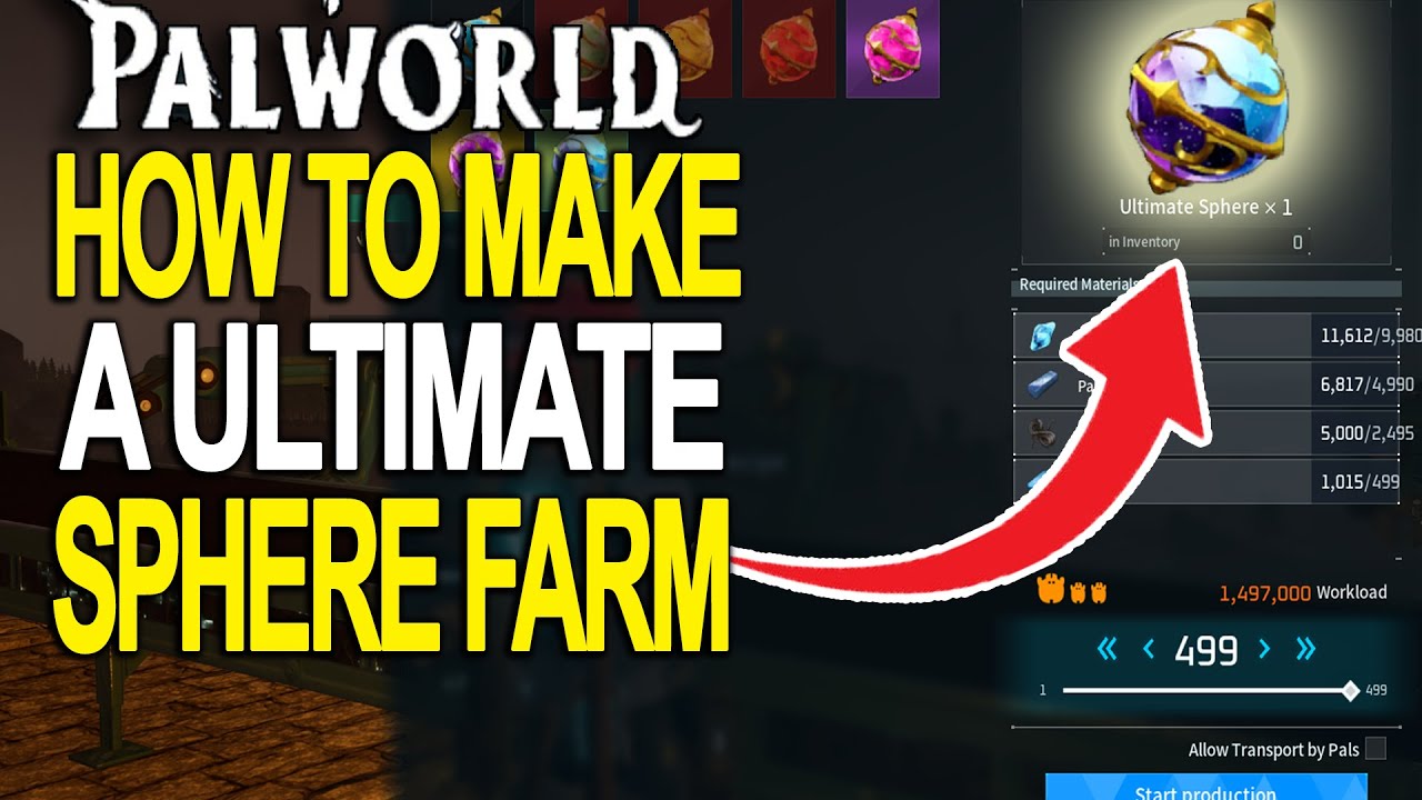 How to Build a ULTIMATE Sphere Farm in Palworld!