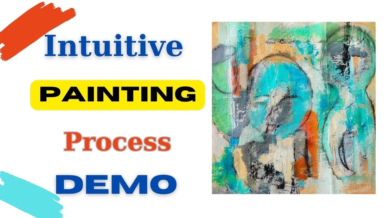 Intuitive Abstract Acrylic Painting Techniques Demo    #intuitivepainting  #abstractacrylicpainting