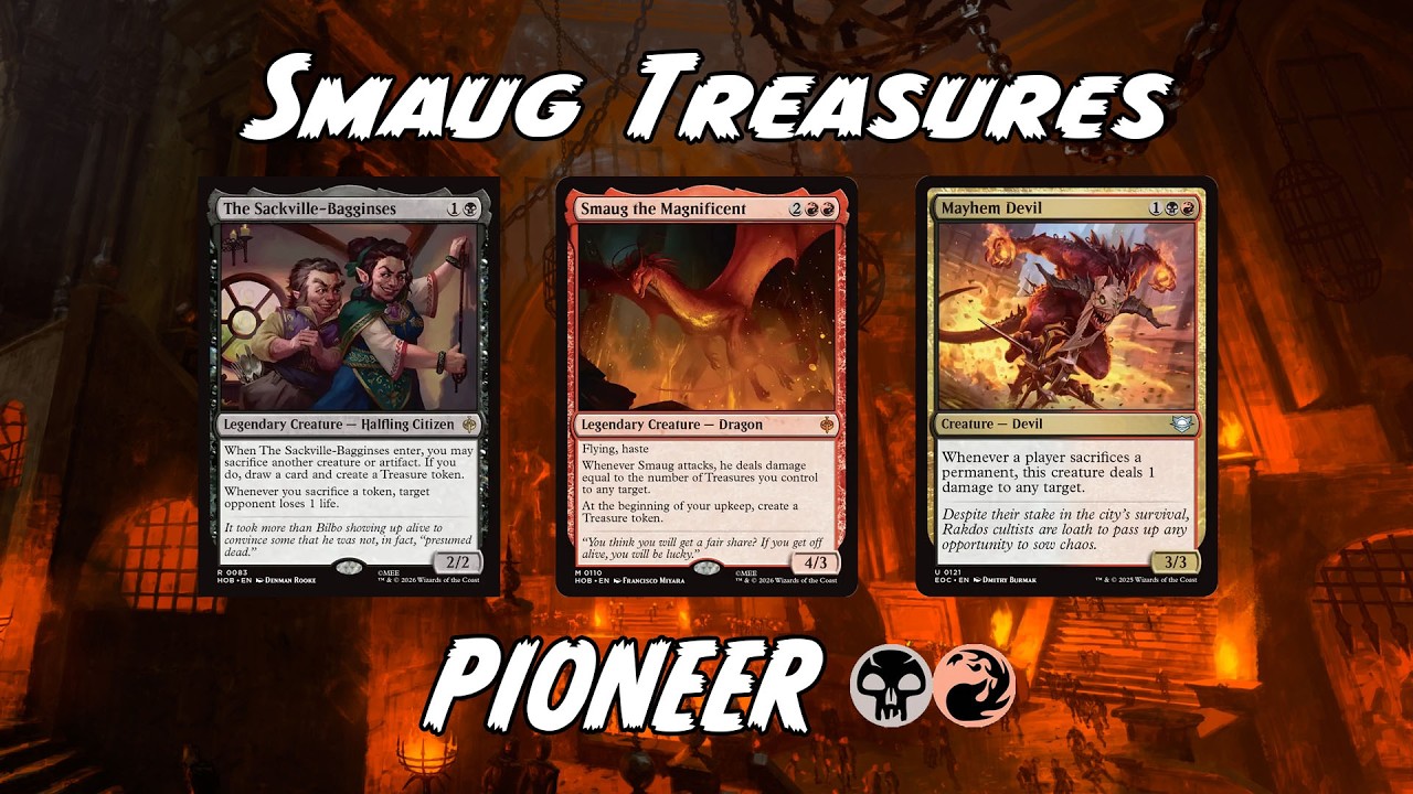 Rakdos Smaug Treasures?! | Pioneer MTG Arena | Hoard Gold, Haste Smaug, Sac to Win!