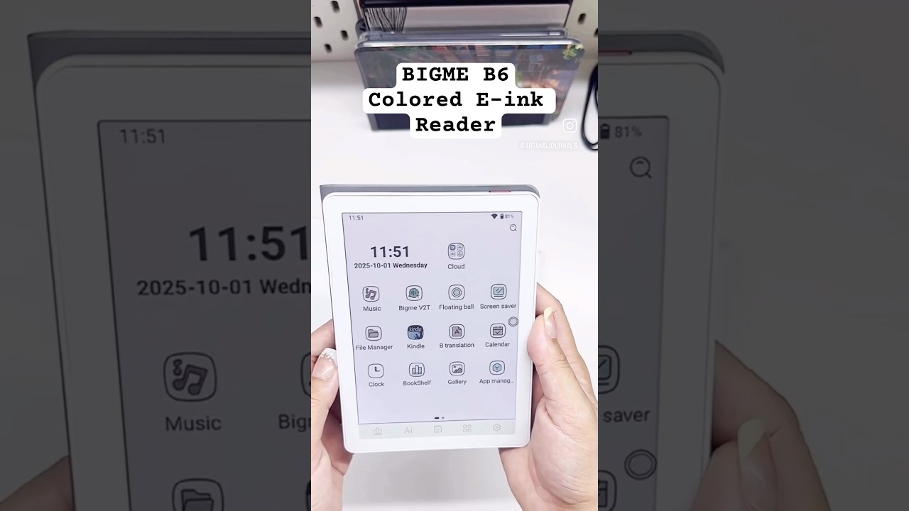 Bigme B6 Colored E-Reader first look & size comparison with Kindle, Kobo, and Boox. 