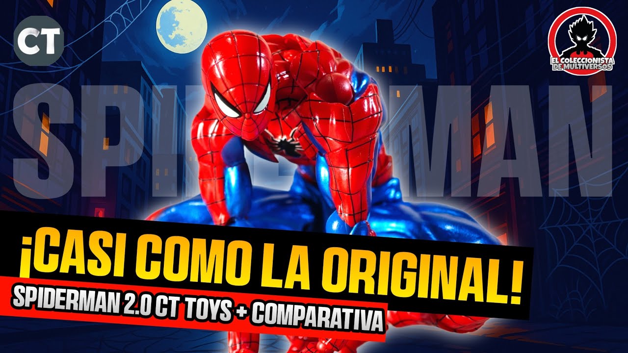 🕸️SPIDERMAN 2.0 CT Toys review + comparativa con Yamaguchi Revoltech en Español! #aliexpress