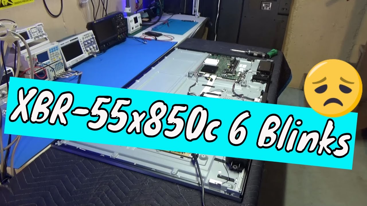 Sony XBR-55x850c отключается, а затем начинает мигать красным 6 раз. Как проверить?