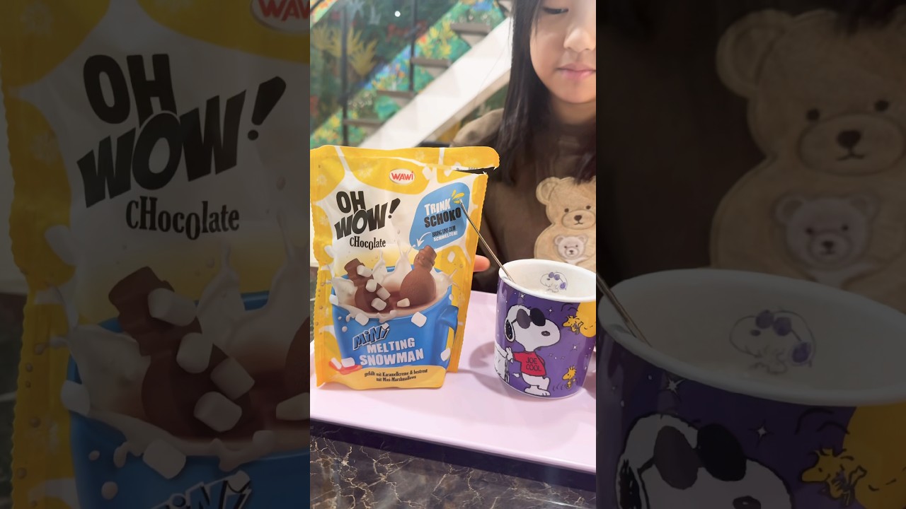 💕wawi mini melting snowman 😋 taste good 👍
