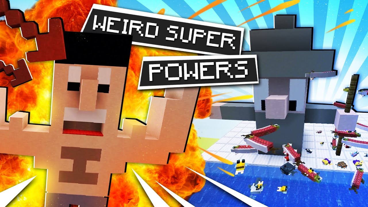 Weird super powers become even weirder builds | Minecraft Gartic Phone