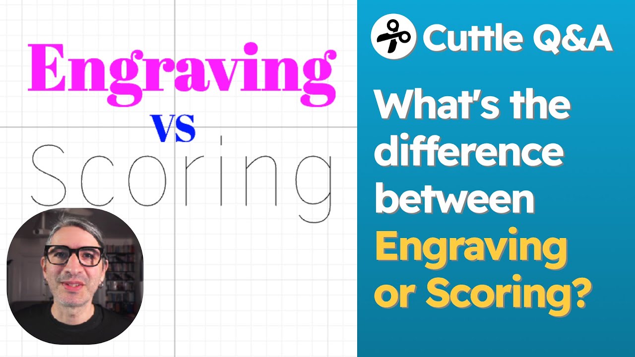 What's the difference between Engraving and Scoring Letters with a Laser Cutter?