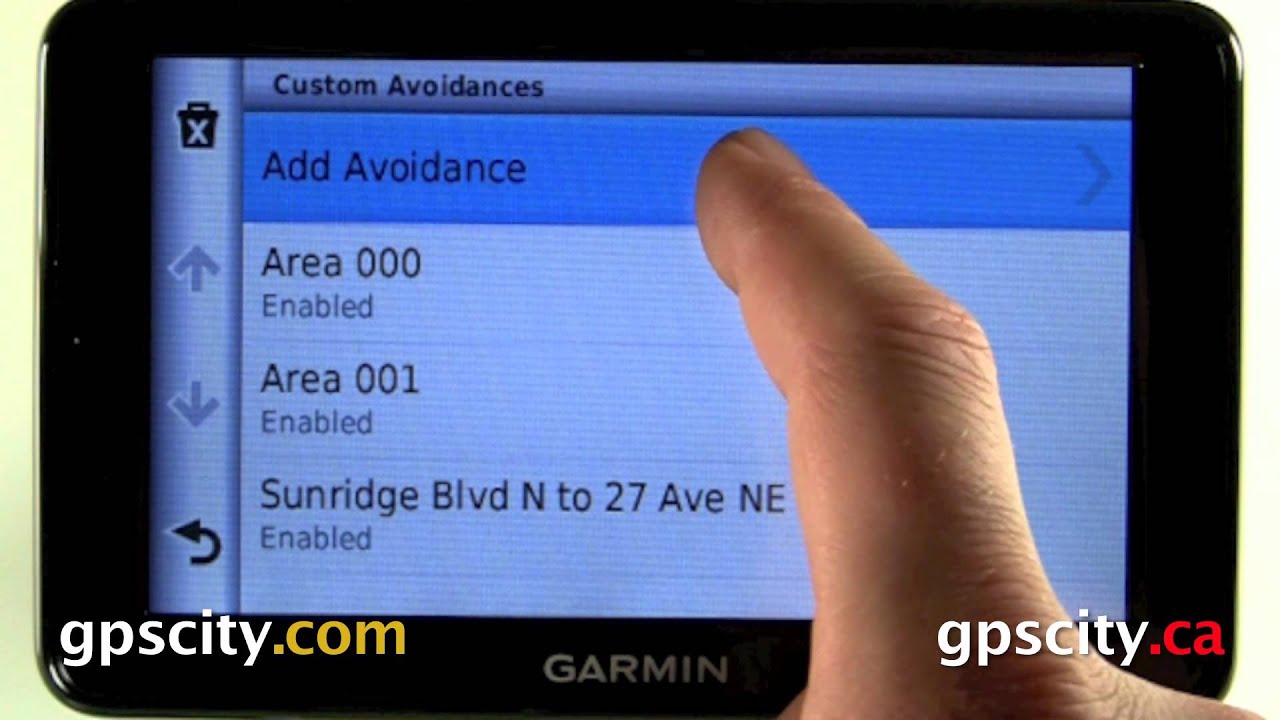 Navigation Settings in the Garmin nuvi 2555 and nuvi 2595 with GPS City