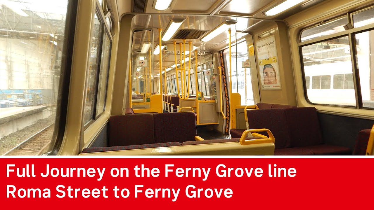 Full Journey on the Ferny Grove line from Roma Street to Ferny Grove