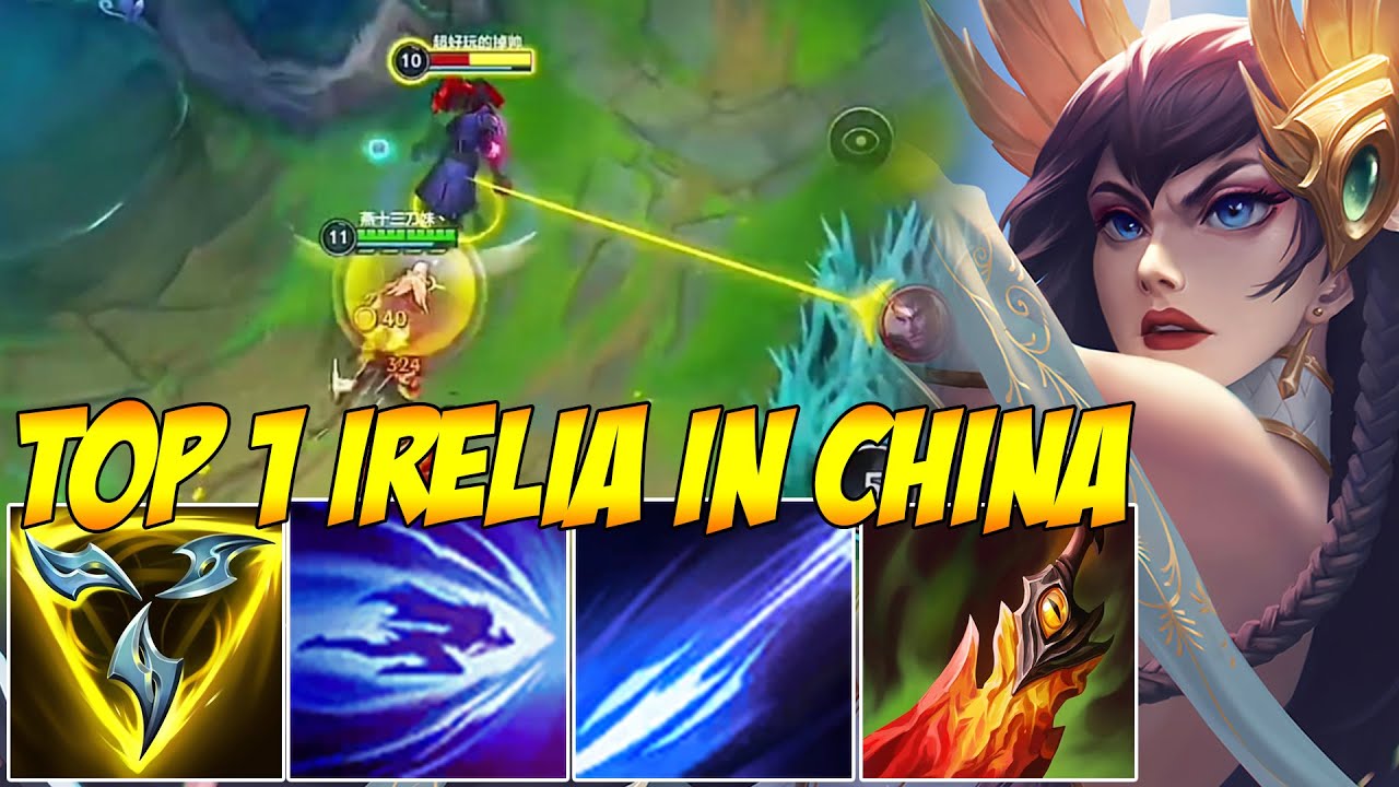 TOP 1 IRELIA IN CHINA WILD RIFT - IRELIA IS A LEGIT MONSTER