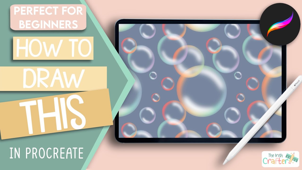 How to Draw a Rainbow Bubble Pattern in Procreate | Easy Step-by-Step Tutorial for Beginners
