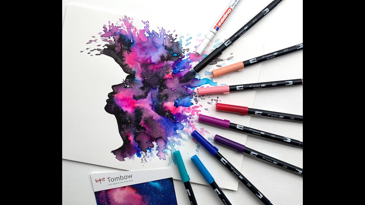 Galaxy Drawing by Karin Joan [NL]