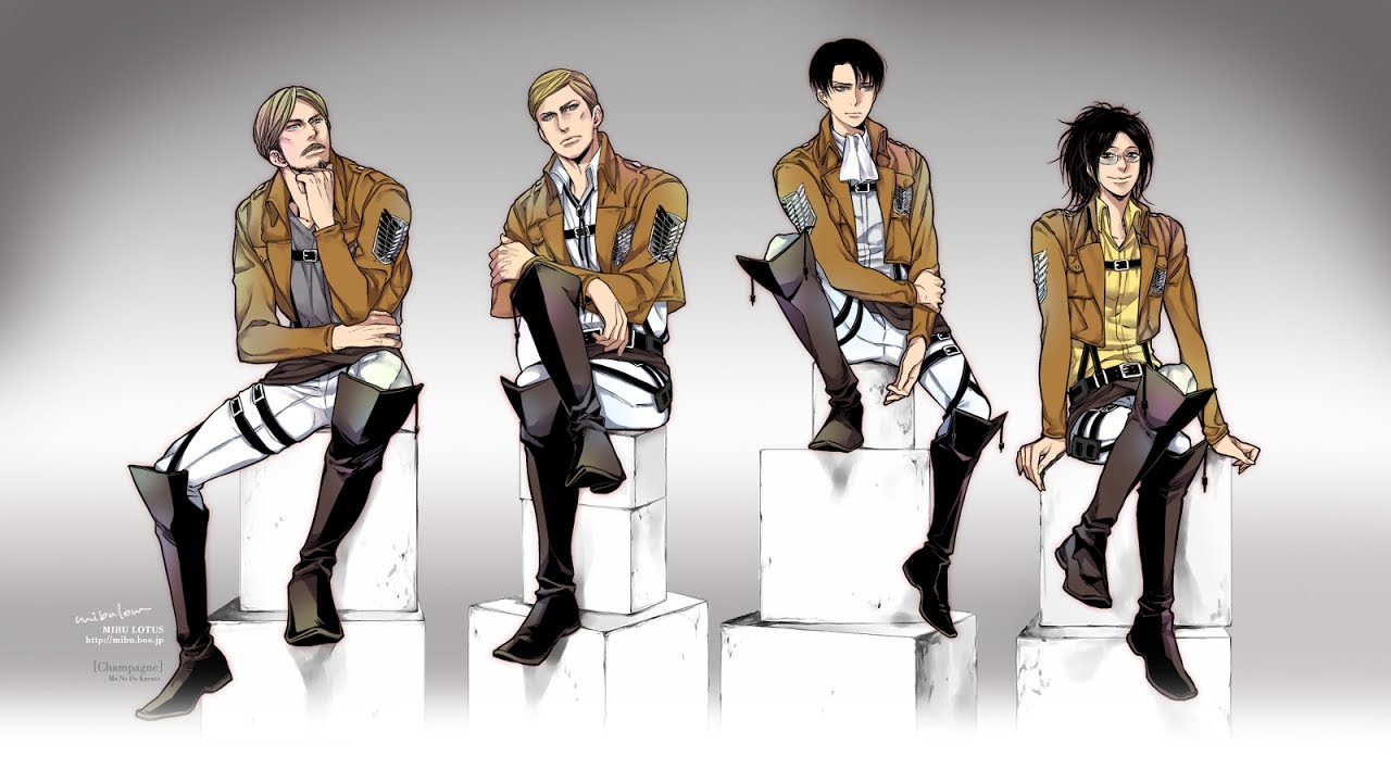 Demons ~ Levi, Erwin, Hanji and Mike ~ Attack on titan AMV