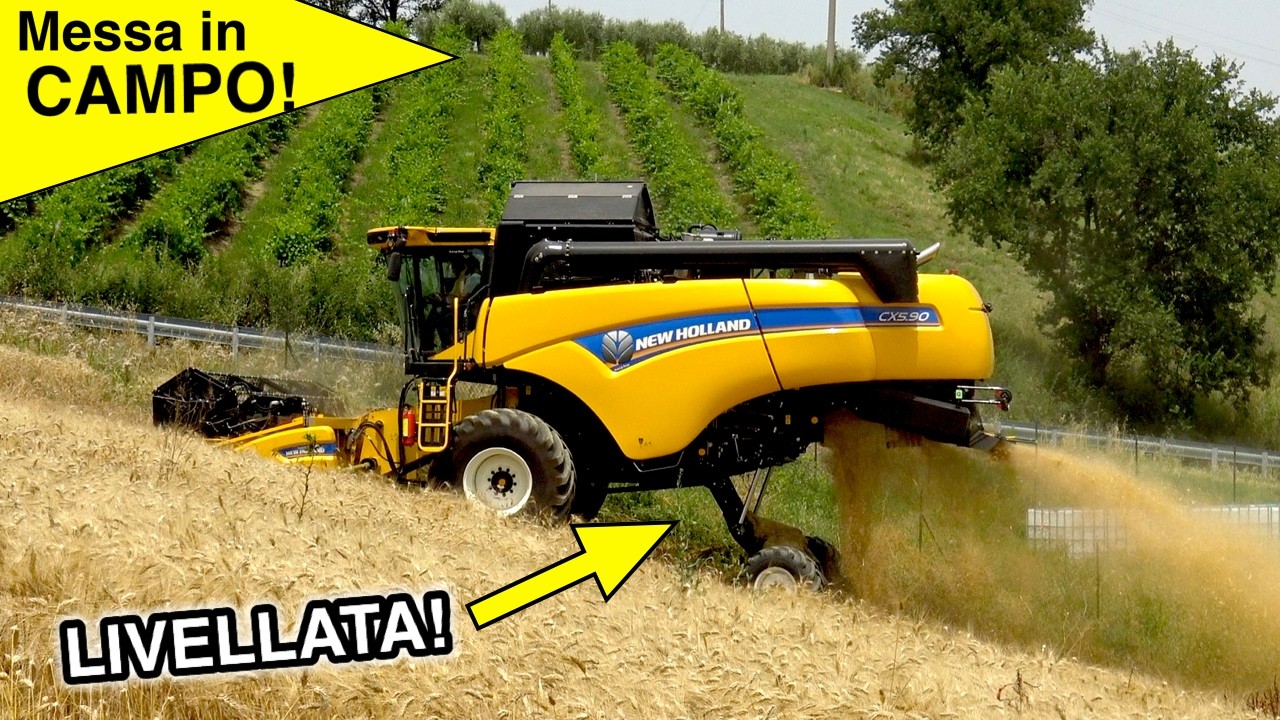 MESSA IN CAMPO: NEW HOLLAND CX5.90 CON LIVELLAMENTO!