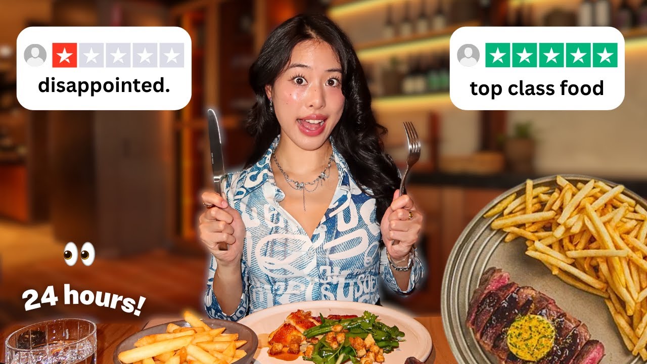 EATING AT 5 STAR RESTAURANTS FOR 24 HOURS 🤯 *BRUTALLY HONEST REVIEW*