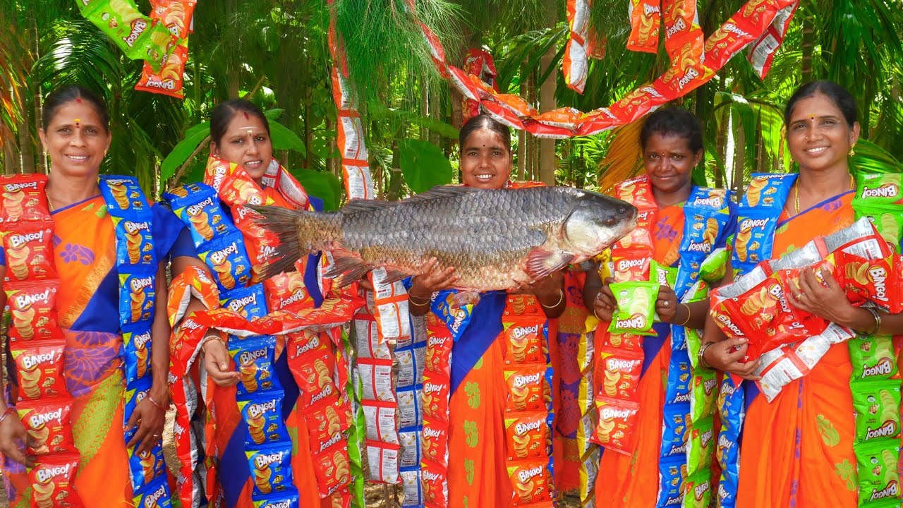 400 BINGO FISH KFC | Kfc Style Bingo Crispy LAY'S Full Fish Recipe | Village Style Recipe