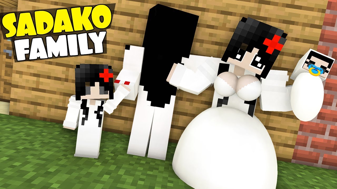 Monster School : SADAKO STRONG FAMILY AND SADAKO LIFE - Minecraft Animation