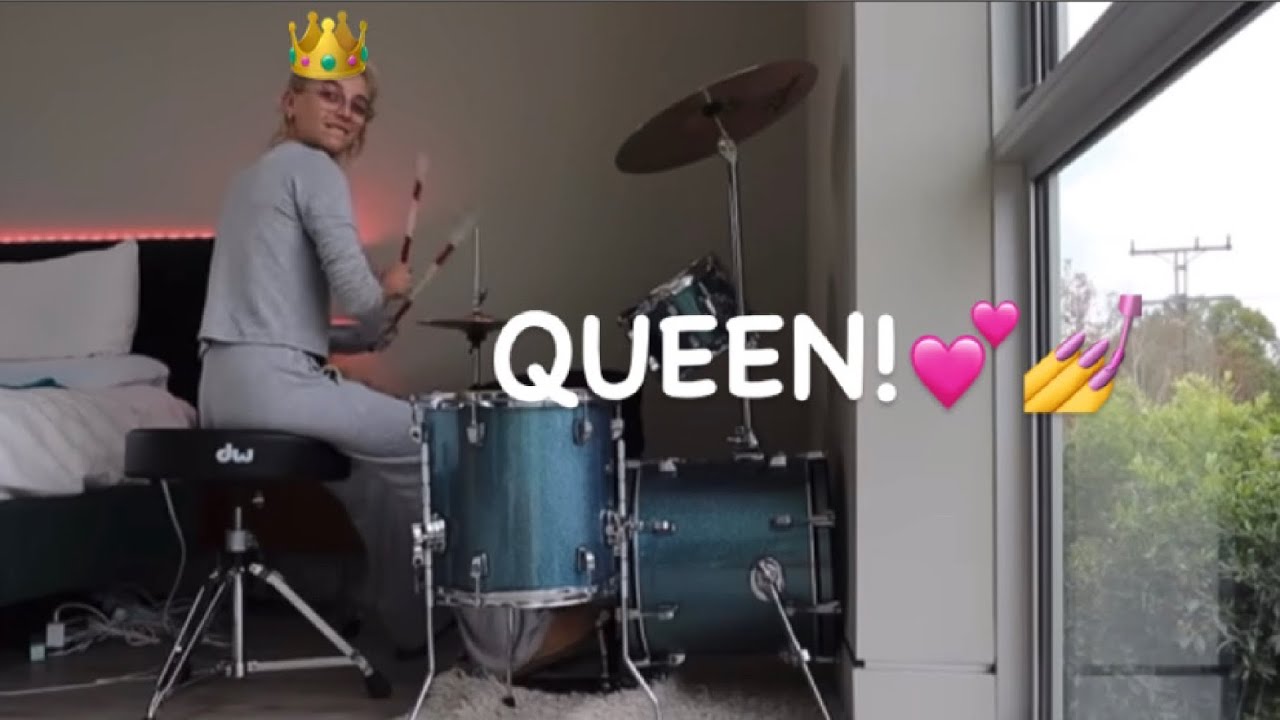 Emma Chamberlain SLAYING the Drum Set