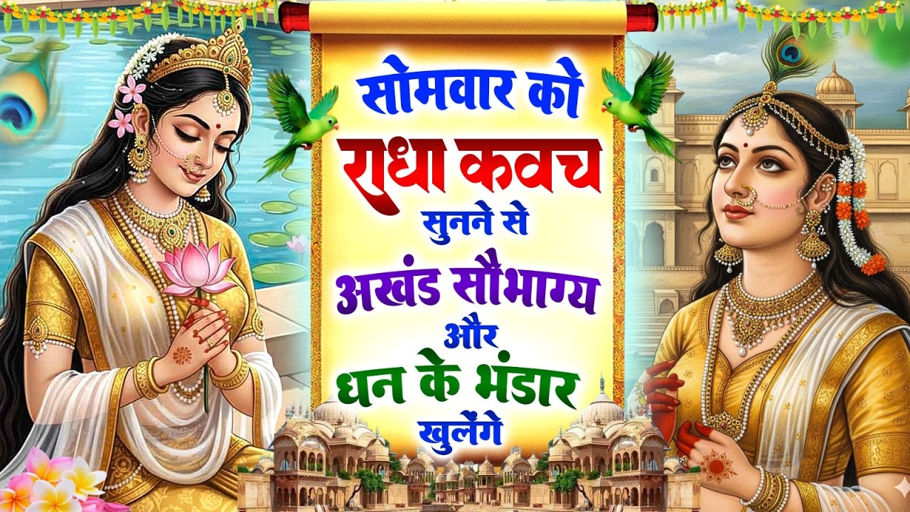 सोमवार को #राधा कवच सुनने से अखंड सौभाग्य और धन के भंडार खुलेंगे~Shree Radha Kavach 2026