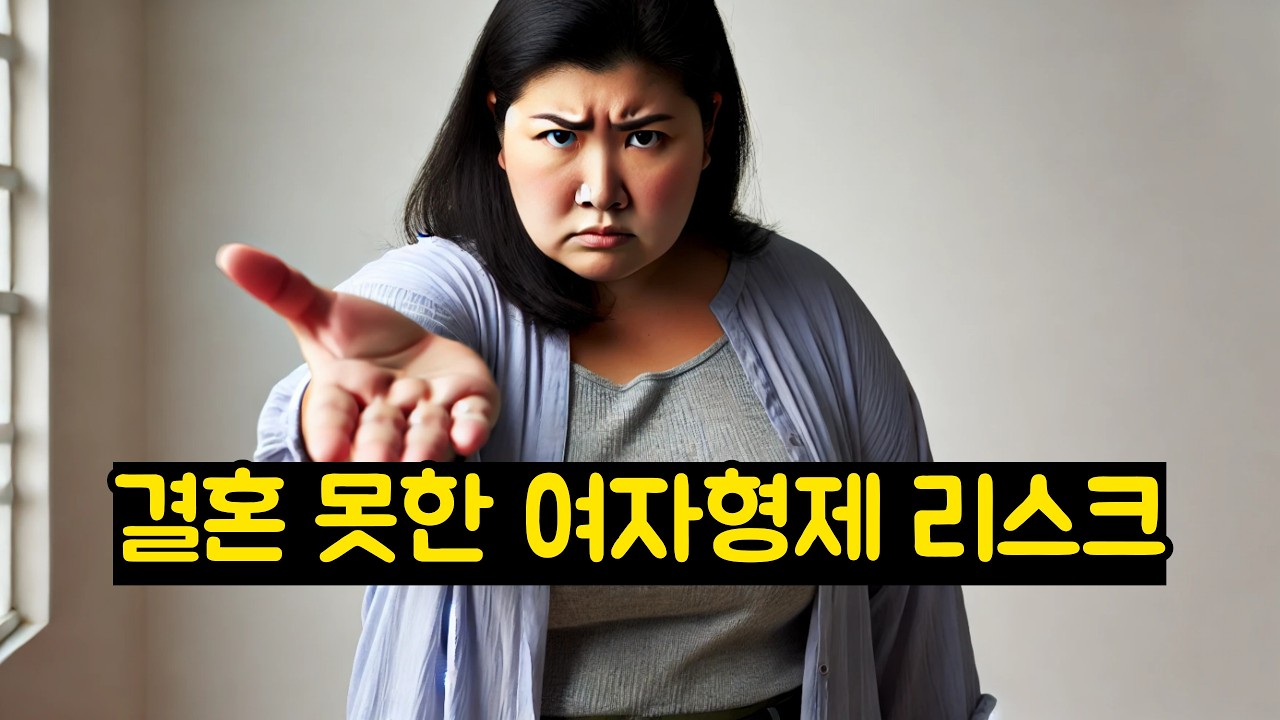 결혼 못한 여자형제 리스크